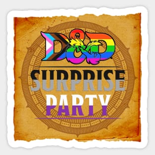 D&D Surprise party Pride - Ace Flag Sticker